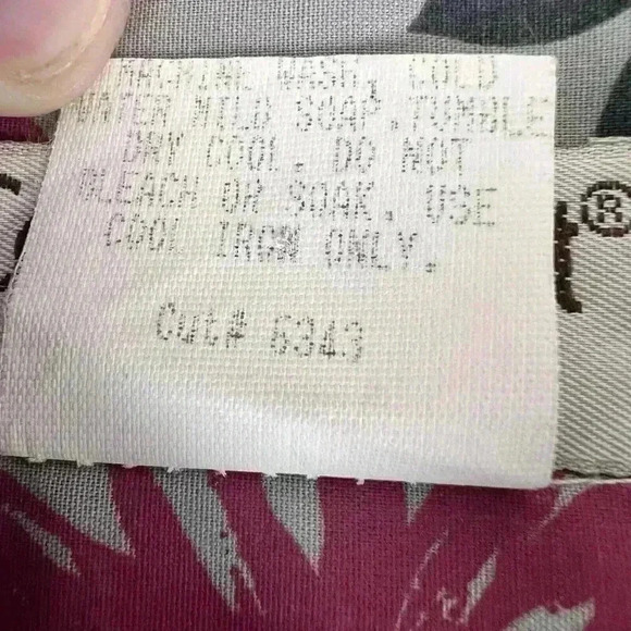 Cooke Street Honolulu Turquoise Gray Floral Short Sleeve Button Up Shirt Large - Picture 11 of 12